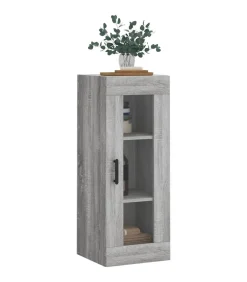 vidaXL Wandkast 34,5x34x90 cm grijs sonoma eikenkleurig