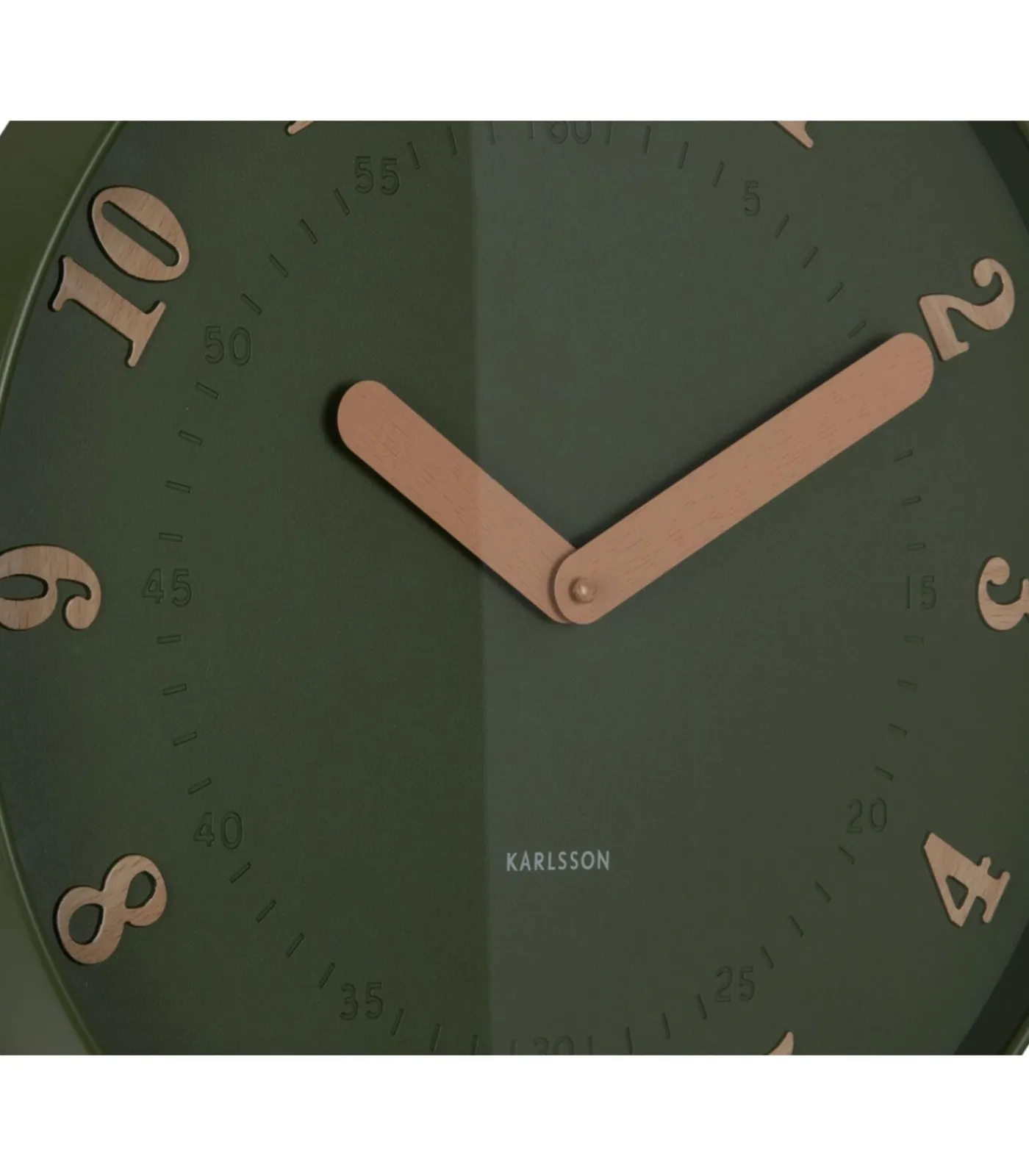 Best Wandklok Amena - Groen - 40x40x40cm Klokken