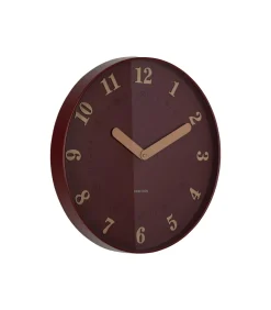 Karlsson Wandklok Amena - Rood - 40x40x40cm