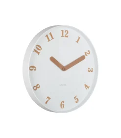 Karlsson Wandklok Amena - Wit - 40x40x40cm