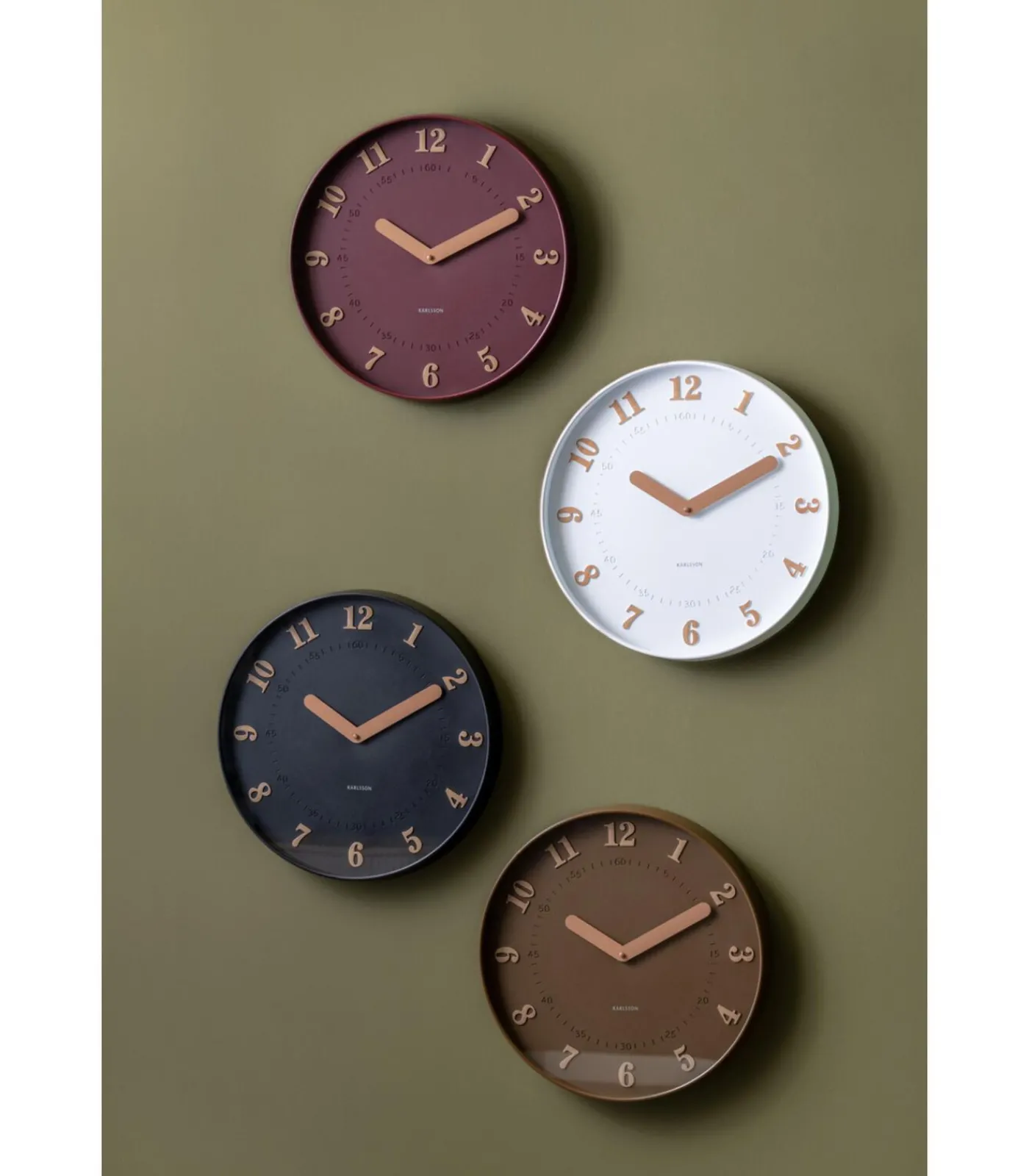 Karlsson Wandklok Amena - Wit - 40x40x40cm