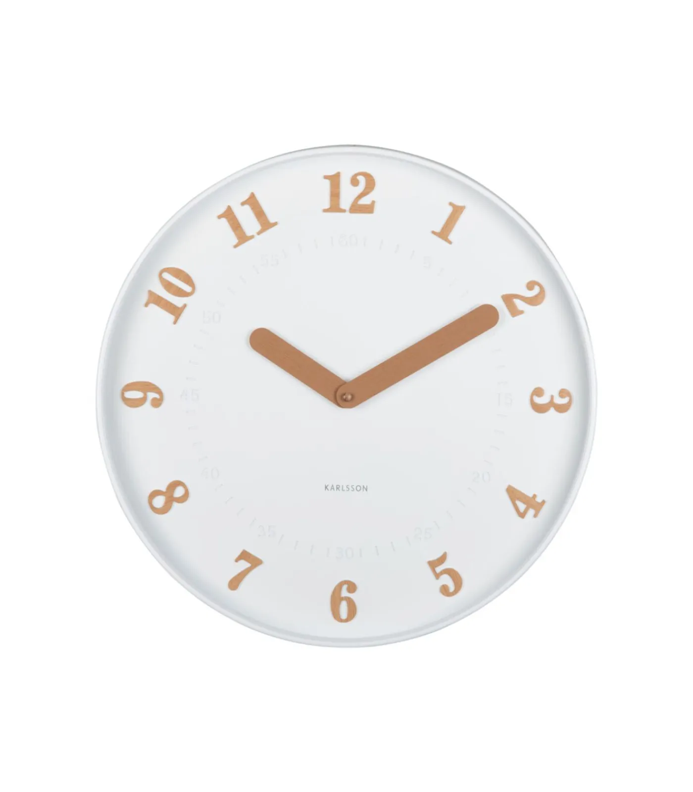 Karlsson Wandklok Amena - Wit - 40x40x40cm