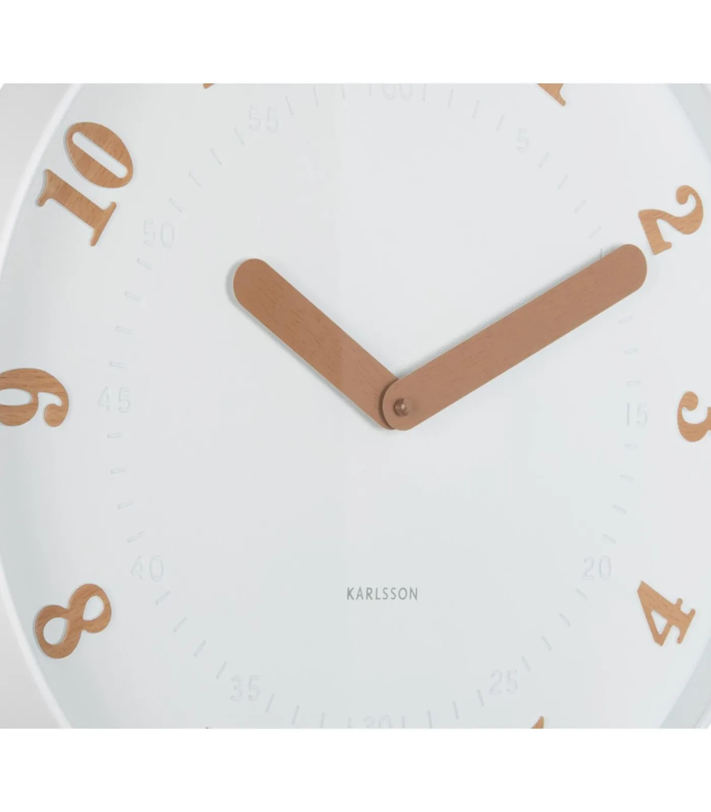 Karlsson Wandklok Amena - Wit - 40x40x40cm