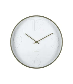 Karlsson Wandklok Ayuno - Legergroen - Ø40cm