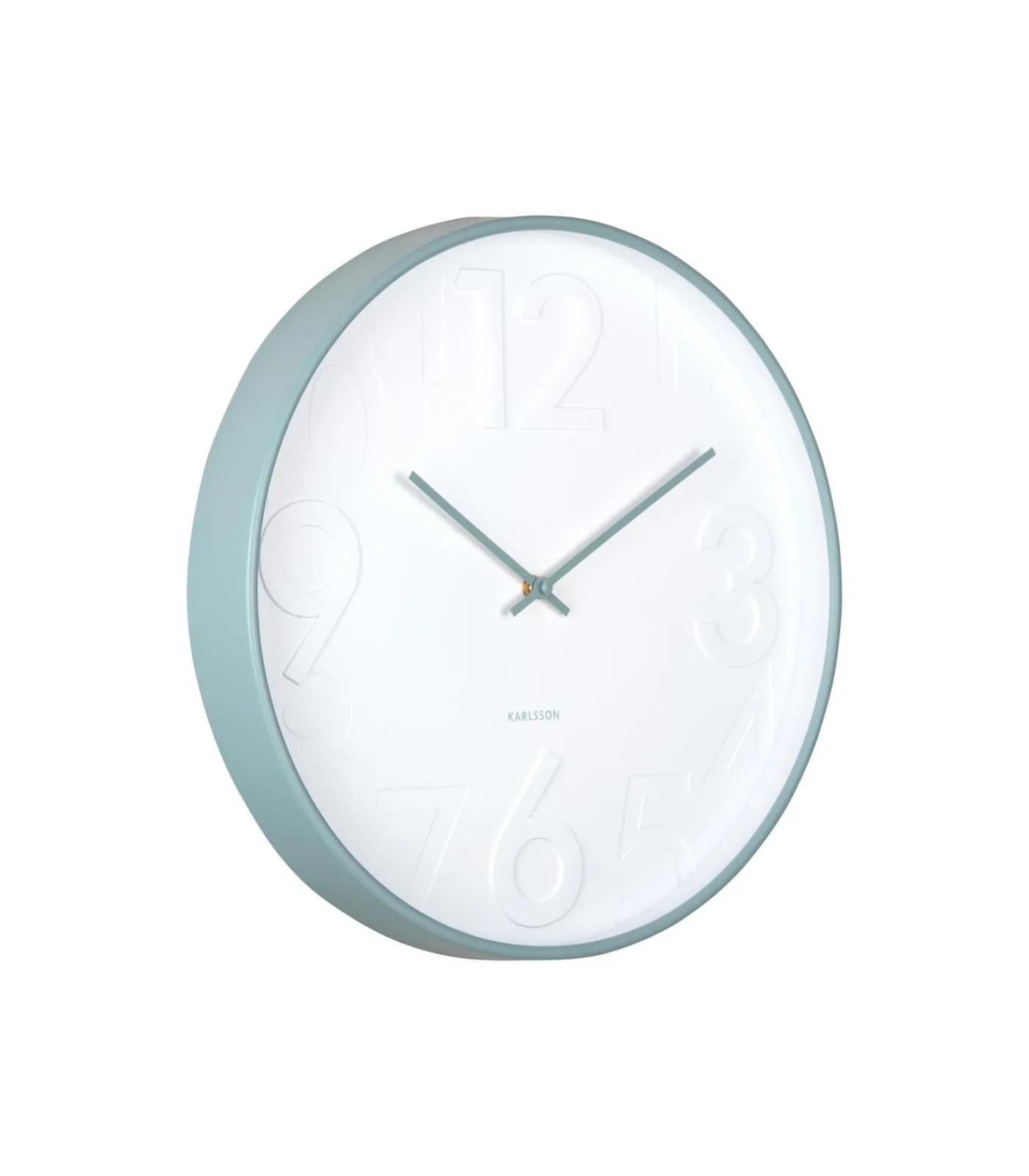 Karlsson Wandklok Ayuno - Mistig blauw - Ø40cm