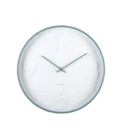 Karlsson Wandklok Ayuno - Mistig blauw - Ø40cm