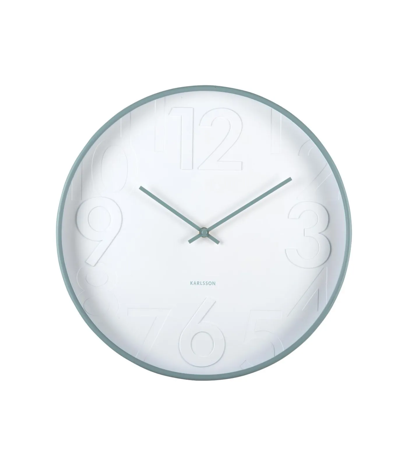 Karlsson Wandklok Ayuno - Mistig blauw - Ø40cm