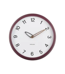 Sale Wandklok Bella - Dark mauve - 4.2x30x30cm Klokken