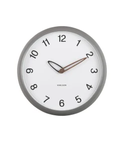 Karlsson Wandklok Bella - Donkergrijs - 4.2x30x30cm