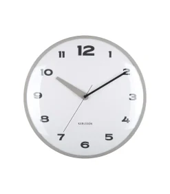 Karlsson Wandklok Brisk Dome - Donkergrijs - Ø40cm