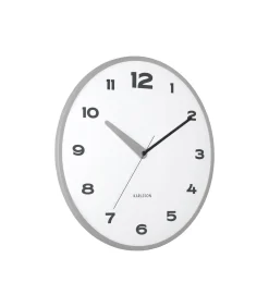 Karlsson Wandklok Brisk Dome - Donkergrijs - Ø40cm