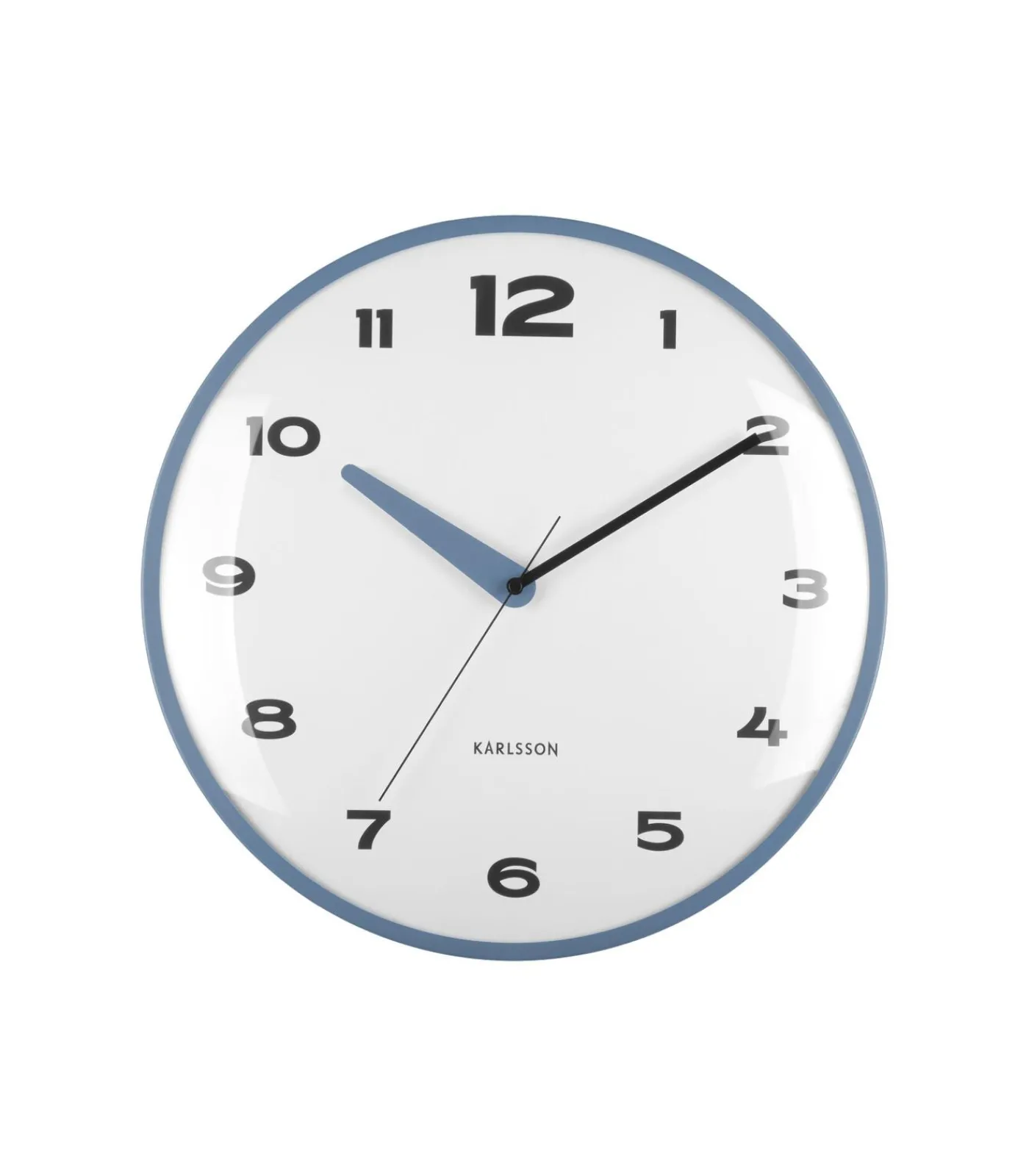 Karlsson Wandklok Brisk Dome - Klassiek blauw - Ø40cm