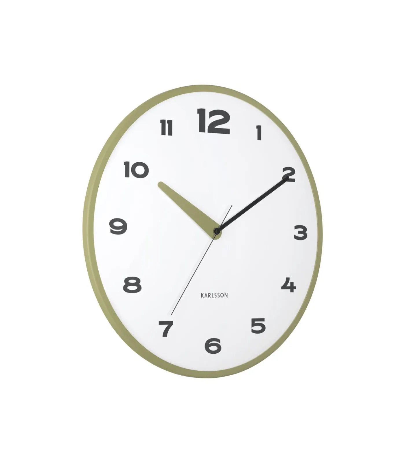 Karlsson Wandklok Brisk Dome - Legergroen - Ø40cm