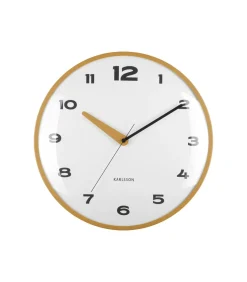 Karlsson Wandklok Brisk Dome - Okergeel - Ø40cm