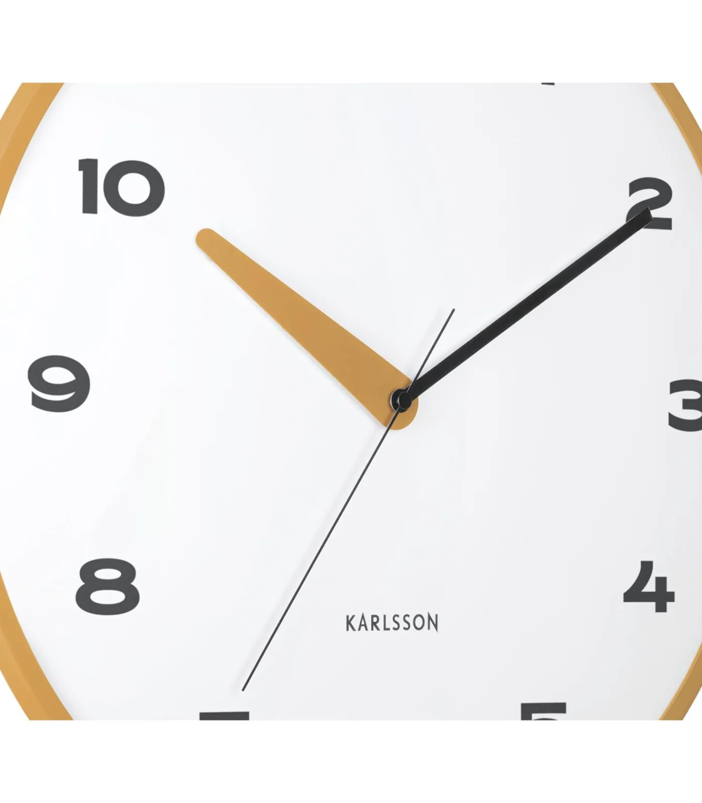 Karlsson Wandklok Brisk Dome - Okergeel - Ø40cm