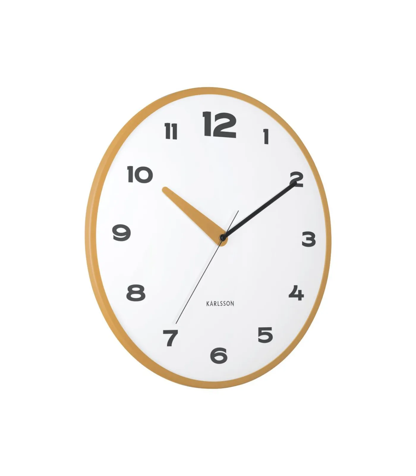 Karlsson Wandklok Brisk Dome - Okergeel - Ø40cm