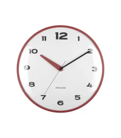 Karlsson Wandklok Brisk Dome - Rode oker - Ø40cm