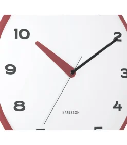 Karlsson Wandklok Brisk Dome - Rode oker - Ø40cm