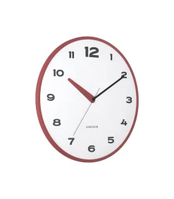 Karlsson Wandklok Brisk Dome - Rode oker - Ø40cm