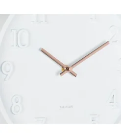 Karlsson Wandklok Calma - Mat wit - 3.8x30x30cm