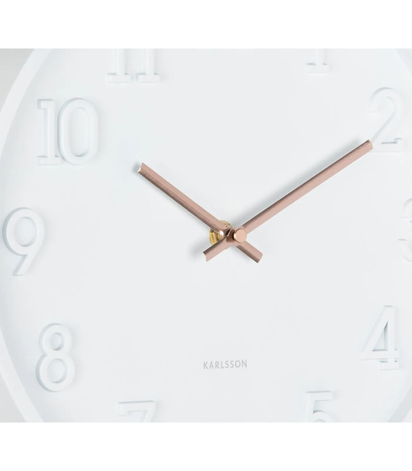 Karlsson Wandklok Calma - Mat wit - 3.8x30x30cm