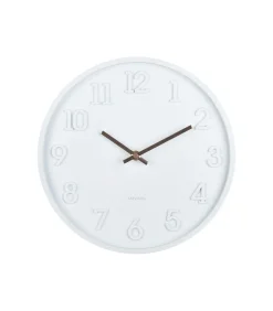 Karlsson Wandklok Calma - Mat wit - 3.8x30x30cm