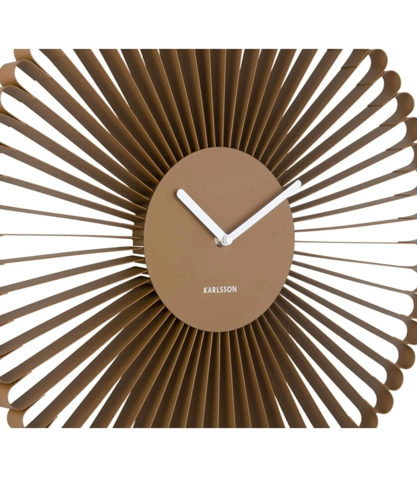 Wandklok Cascara - Bruin - 50x50x50cm Klokken