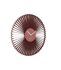 Karlsson Wandklok Cascara - Rood - 50x50x50cm