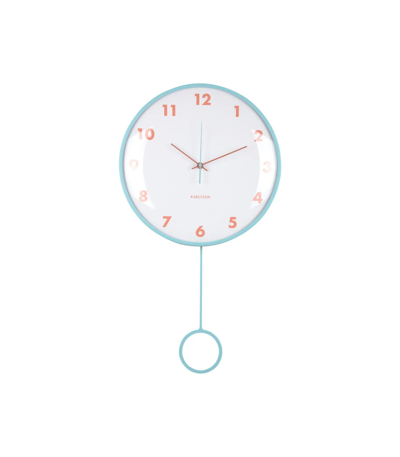 Karlsson Wandklok Cheeky Dome - Zachtblauw - 7.1x35.5x61.5cm