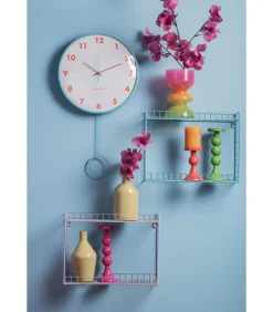 Karlsson Wandklok Cheeky Dome - Zachtblauw - 7.1x35.5x61.5cm