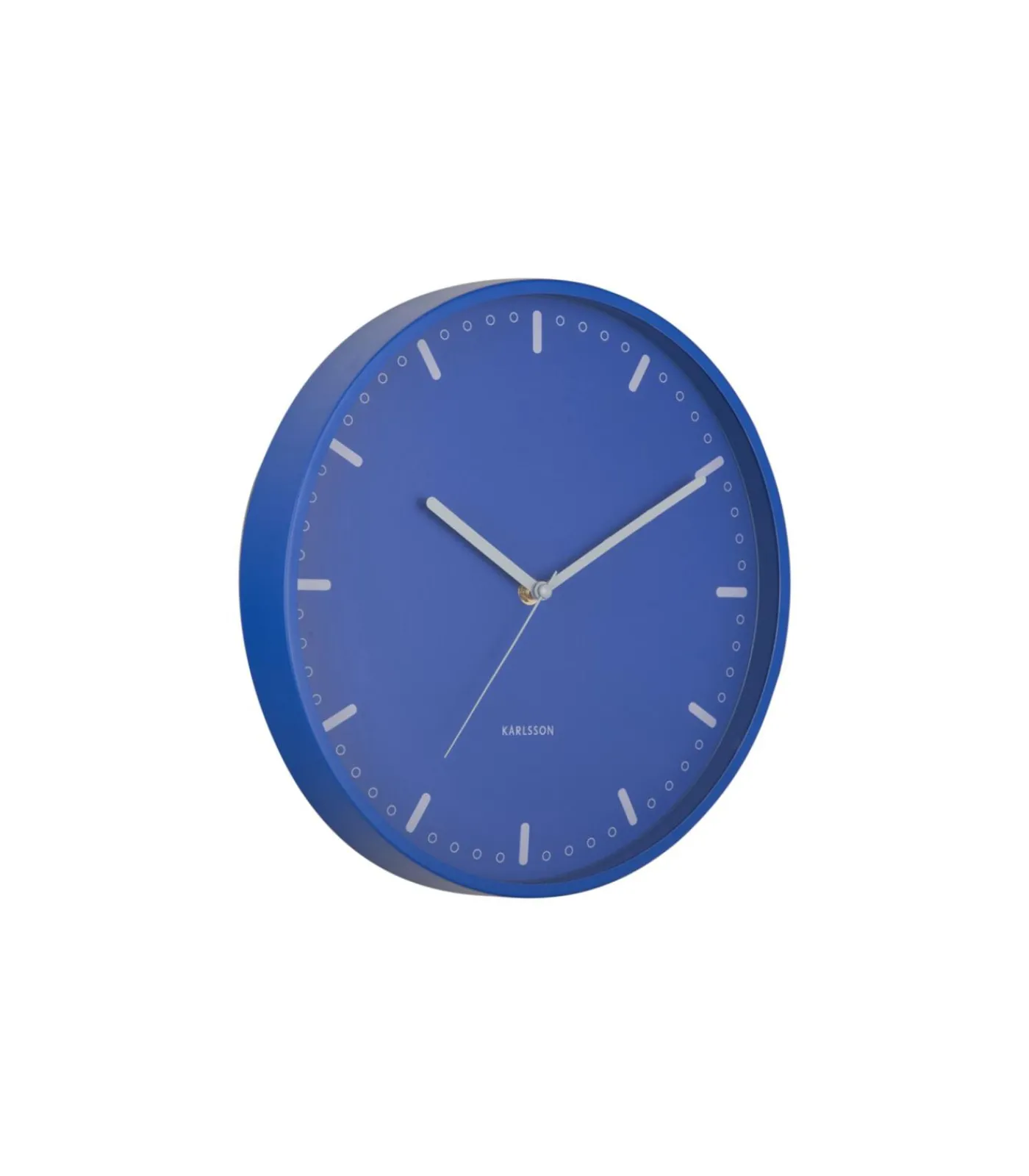 Wandklok Cool Retro - Blauw - 30x30x30cm Klokken