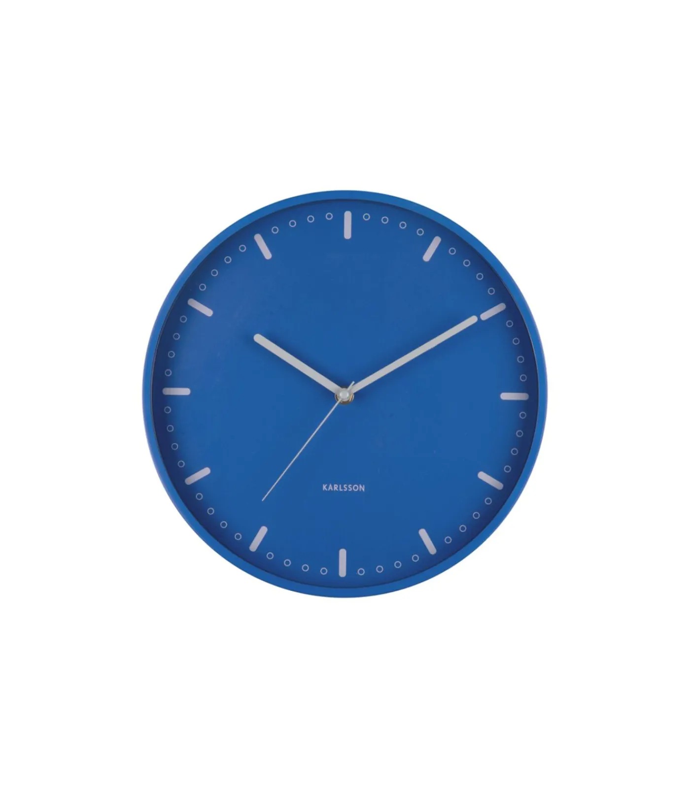 Wandklok Cool Retro - Blauw - 30x30x30cm Klokken