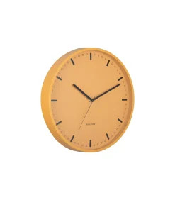 Karlsson Wandklok Cool Retro - Geel - 30x30x30cm