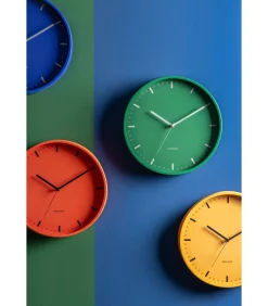 Karlsson Wandklok Cool Retro - Geel - 30x30x30cm