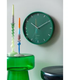 Clearance Wandklok Cool Retro - Groen - 30x30x30cm Klokken