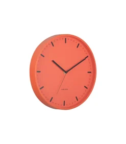 Karlsson Wandklok Cool Retro - Oranje - 30x30x30cm