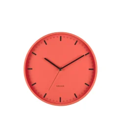 Karlsson Wandklok Cool Retro - Oranje - 30x30x30cm