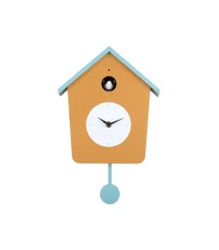 Karlsson Wandklok Cuckoo Light - Okergeel - 23x10.5x26.4cm
