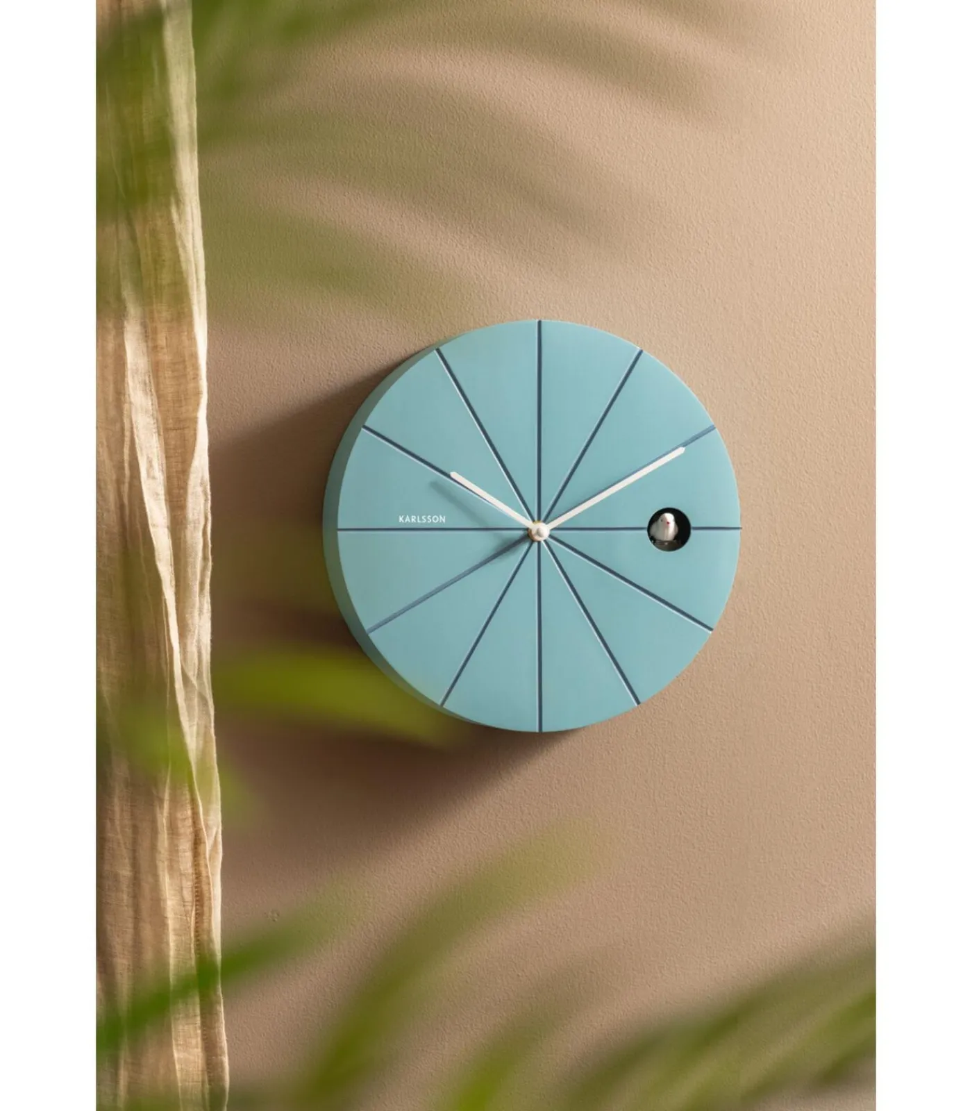 Online Wandklok Destacado Cuckoo - Blauw - 28x28x28cm Klokken