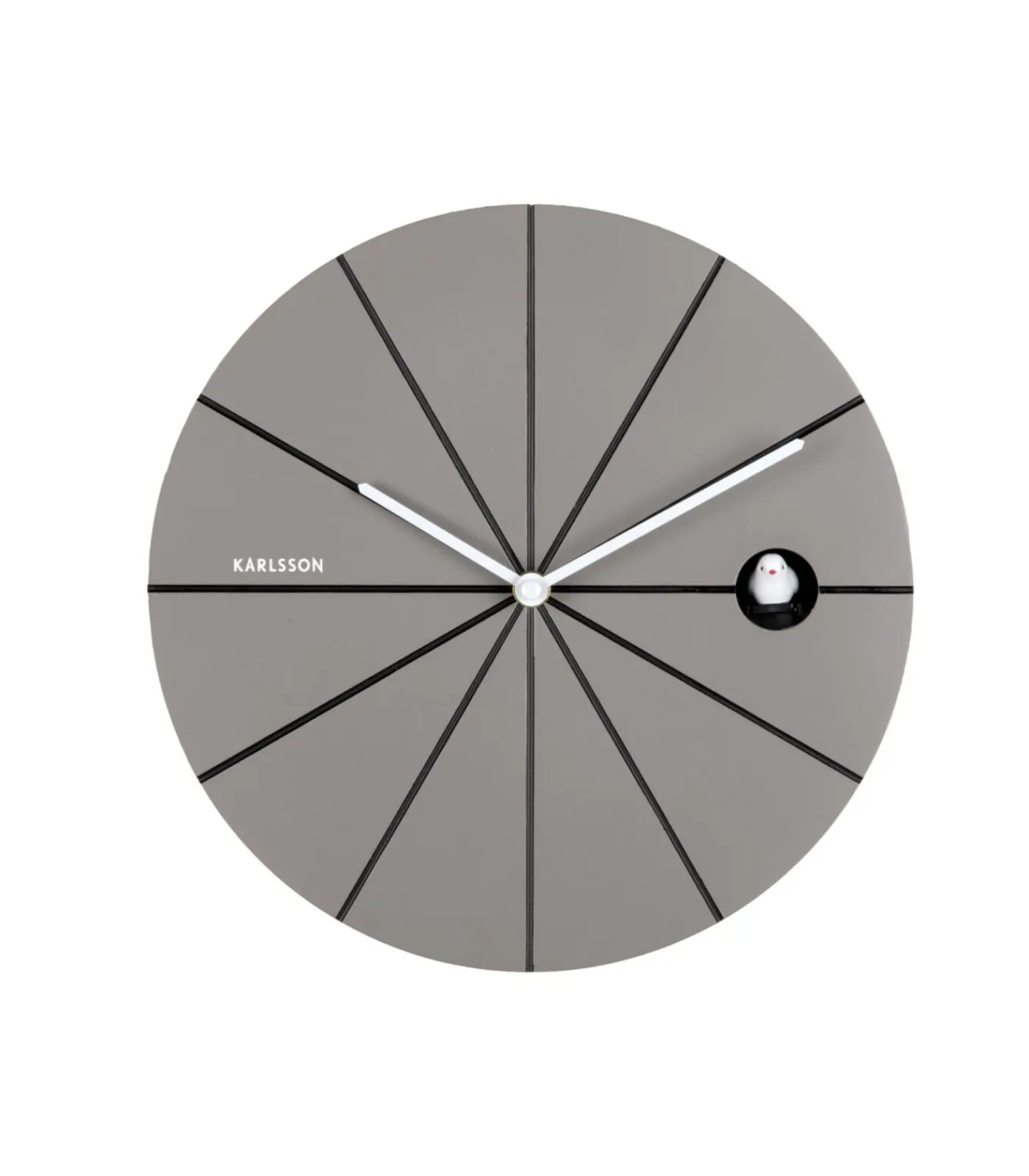 Online Wandklok Destacado Cuckoo - Grijs - 28x28x28cm Klokken
