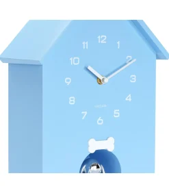 Karlsson Wandklok Dog House - Blauw - 24.9x9x27cm