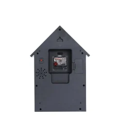 Outlet Wandklok Dog House - Grijs - 24.9x9x27cm Klokken