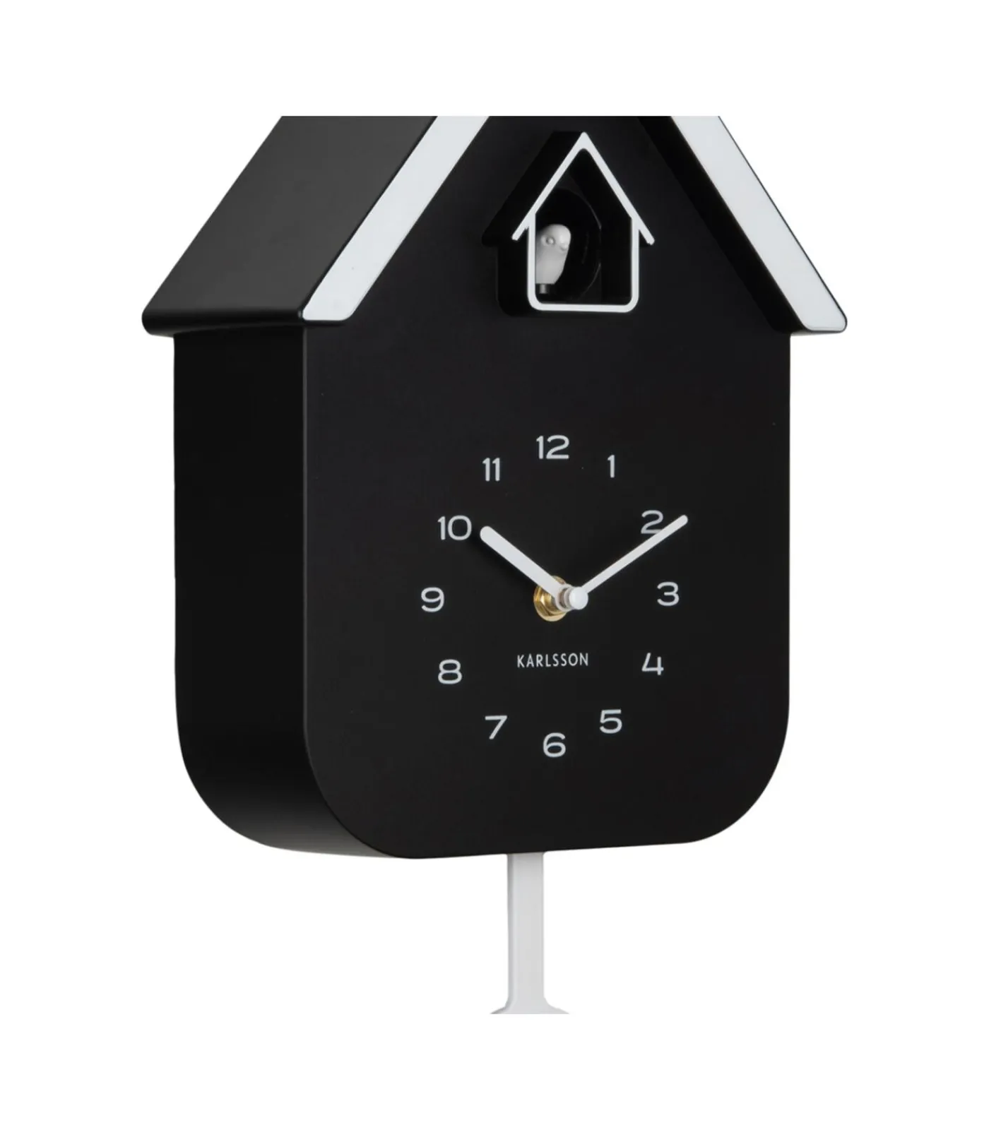 New Wandklok Dupla Color Cuckoo - Zwart - 21.5x21.5x41.5cm Klokken