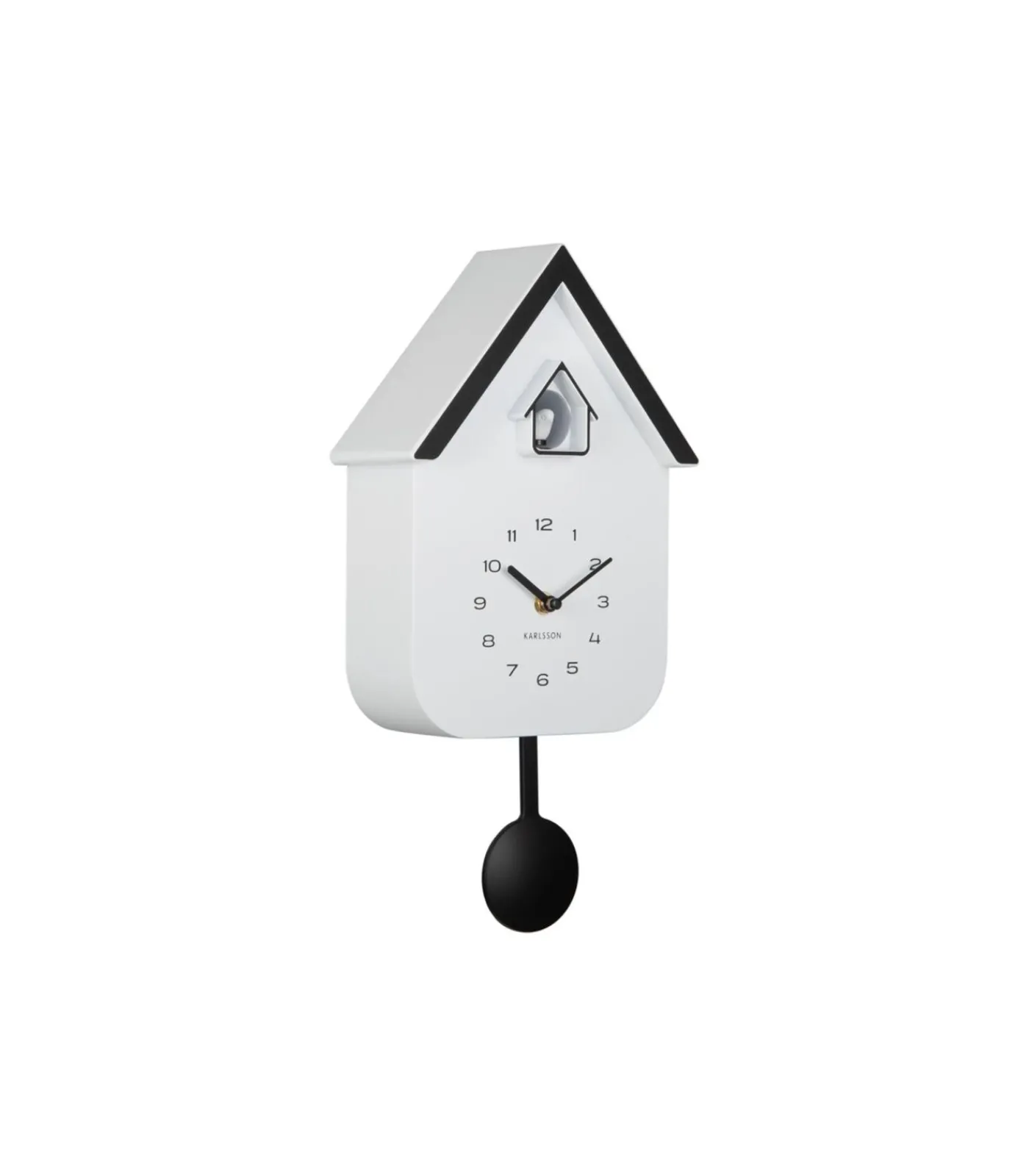 Karlsson Wandklok Dupla Color Cuckoo - Wit - 21.5x21.5x41.5cm