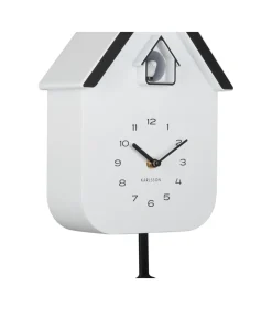 Karlsson Wandklok Dupla Color Cuckoo - Wit - 21.5x21.5x41.5cm