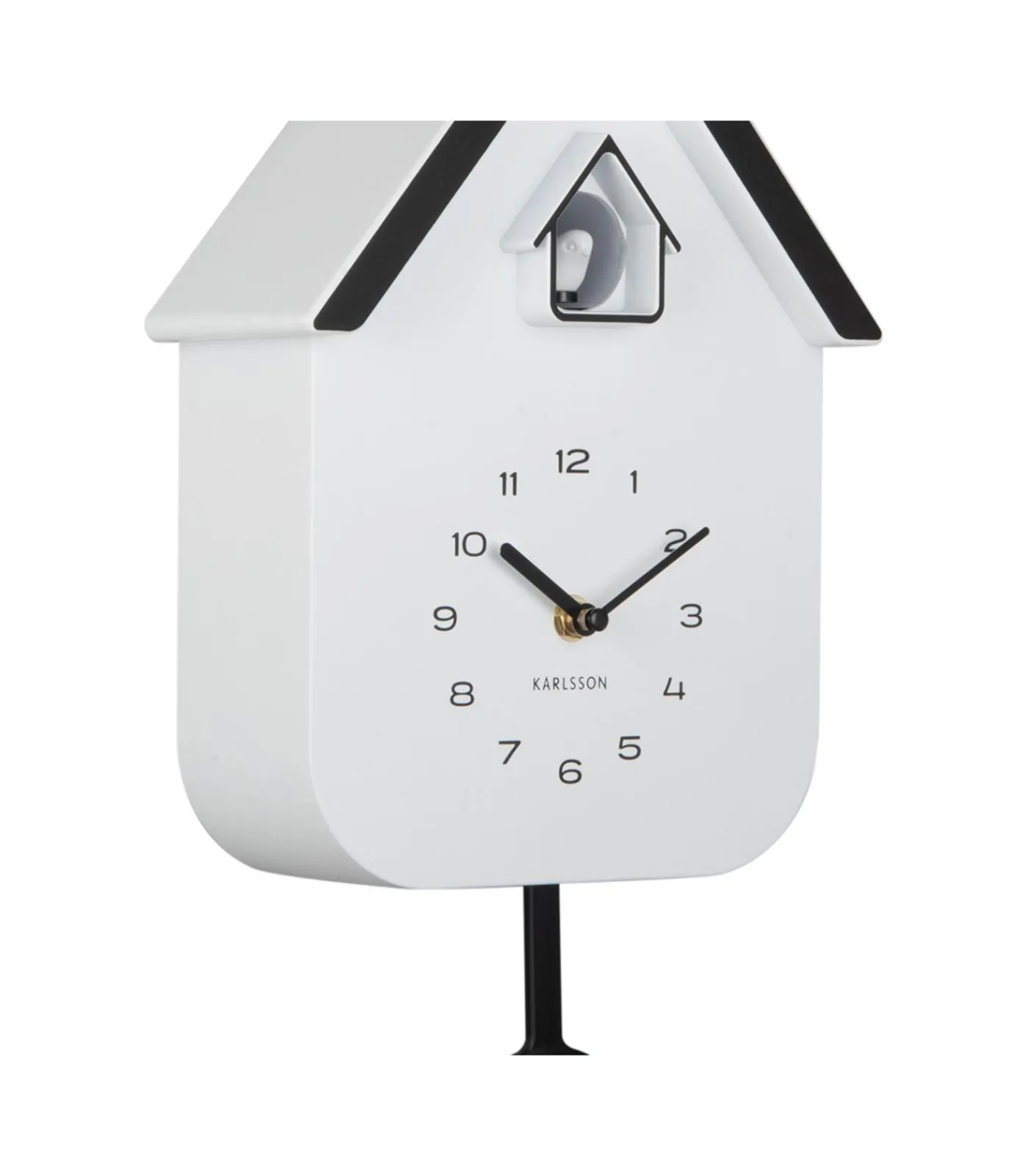 Karlsson Wandklok Dupla Color Cuckoo - Wit - 21.5x21.5x41.5cm