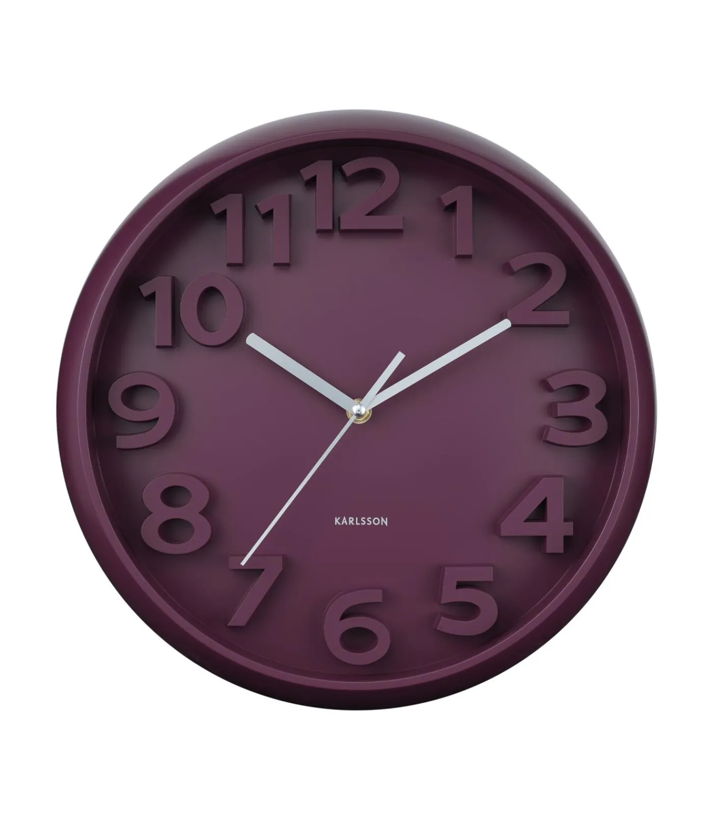 Discount Wandklok Elevated Classic Numbers - Dark mauve - 5x33.5x33.5cm Klokken