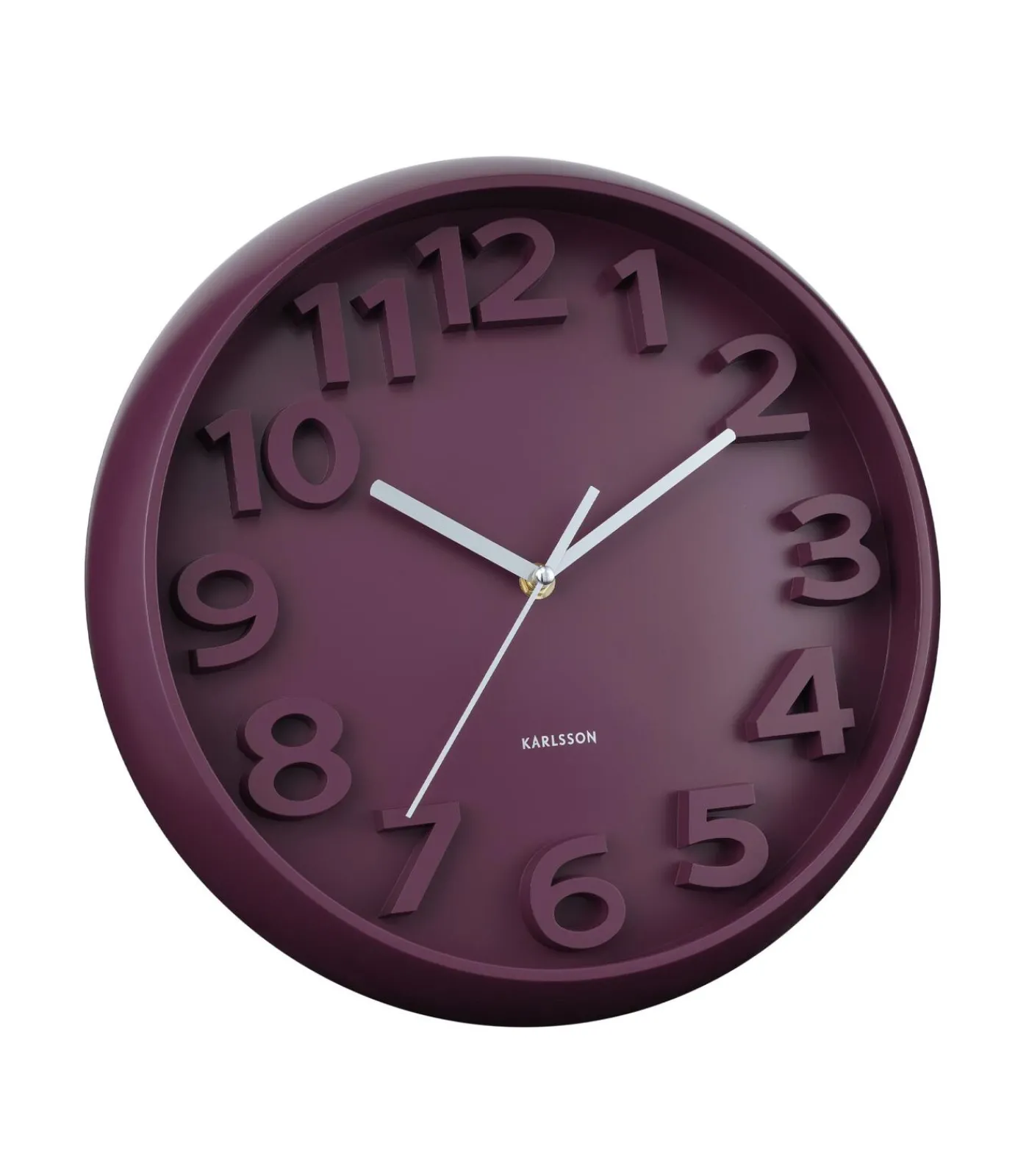 Discount Wandklok Elevated Classic Numbers - Dark mauve - 5x33.5x33.5cm Klokken