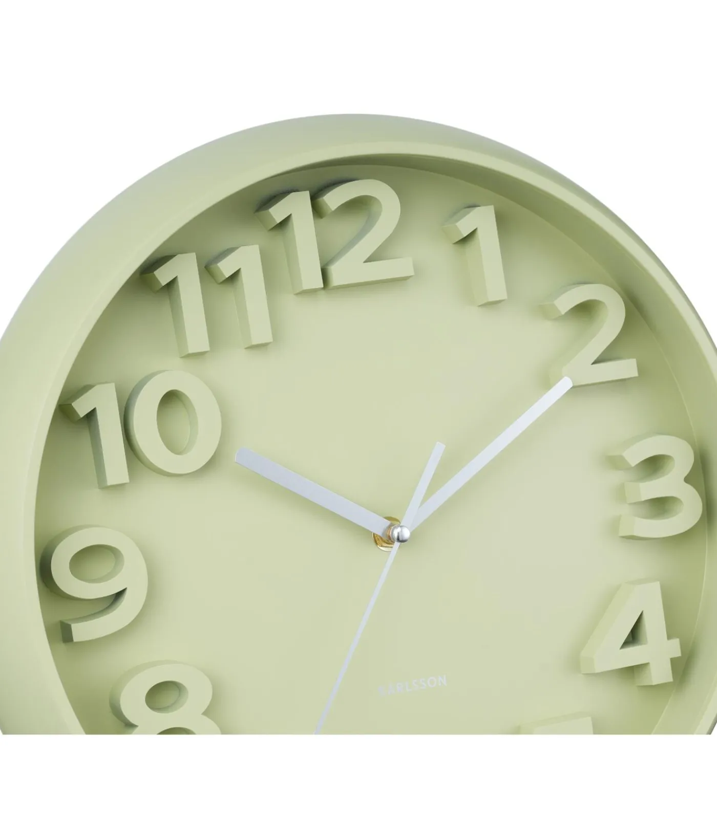 Karlsson Wandklok Elevated Classic Numbers - Theegroen - 5x33.5x33.5cm