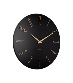 Wandklok Esmerado Large - Zwart - 60x60x60cm Klokken